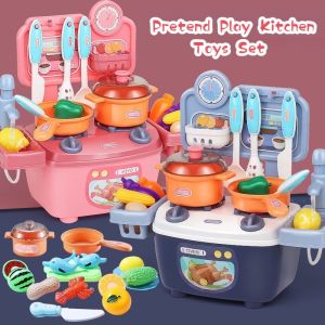 Pretend Play Kitchen Water Sink Toys Cooking Set Toys Simulation Kitchenware