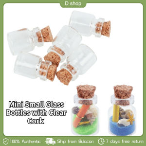50ML Mini Small Glass Bottles with Clear Cork for Art Crafts Storage Party Decoration Wedding Favors