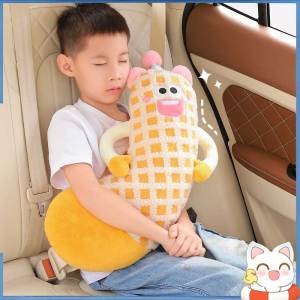 Car Seatbelt Pillow Soft Cotton Sleeping Pillow Kid and Adult Anti Strangulation Neck Head Support