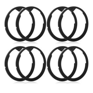 ปะเก็นเครื่องชงกาแฟดำแหวนยางซิลิโคนเกรดทนอุณหภูมิสูง8ชิ้น