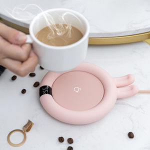 Mug Heater 220V Cup Warmer Desktop Heating Coaster for Coffee Milk Tea 3 Temperatures Adjustable LED Display Cup Pad Tea Boiler
