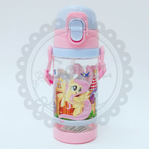 Comel Kids Unicorn Pony Kitty Princess Water Bottle with Straw 450ML