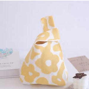 FS1491 Tas Rajut Knot Bag Wanita Korean Look Tas Jinjing Tas Tote Estetik Wanita Kekinian