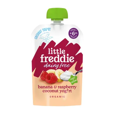 Little Freddie Dairy Free Banana & Raspberry Coconut Yoghurt