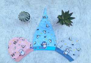 Topi Bayi Motif Jorins Pinguin Lucu