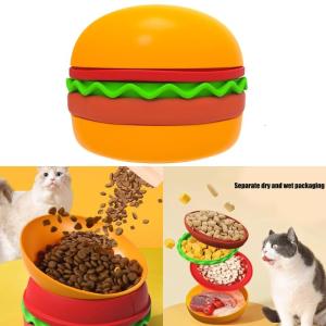 5 Layer Slow Feed Cats Bowl Space Saving Pet Feeding Multilevel Pet Feeders for Small Animals