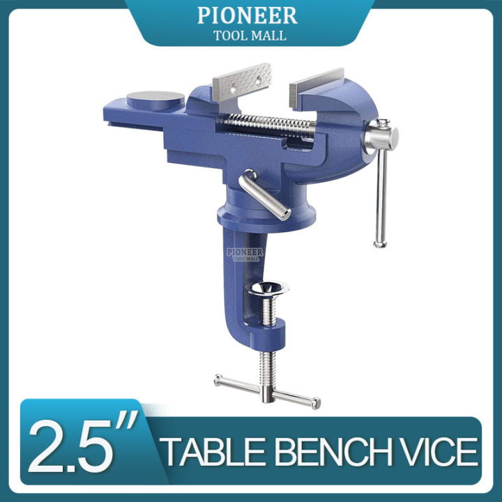 Bench Vice Original Heavy Duty 360° Swivel Base Bench Vise Portable