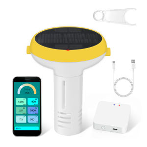 【ใหม่ปี 2025】เครื่องทดสอบสระว่ายน้ำพลังงานแสงอาทิตย์อัจฉริยะ WiFi รุ่น YY-1099 7-in-1 RCYAGO เครื่องทดสอบ PH/ORP/EC/TDS/TEMP/CL/SAL สำหรับสระว่ายน้ำ ตู้ปลา พิพิธภัณฑ์สัตว์น้ำ อ่างน้ำร้อน สปา