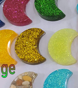 Nomor Rumah dan Huruf Timbul glitter Hologram Putih