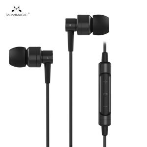 SoundMAGIC ES30C Wired Earbuds with Microphone Noise Isolating in Ear Headphones HiFi Sound Earphones Comfortable Fit Black