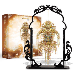 Piececool 3D ปริศนาโลหะดอกไม้ไฟนิรันดร์ชุดประกอบจากเครื่องประดับสไตล์จีนชุดสร้างโมเดลงานฝีมือแบบ DIY ชุดสร้างด้วยเกมในร่ม Relief ความเครียดปีใหม่ของขวัญวันเกิดที่ยอดเยี่ยมสำหรับผู้หญิง