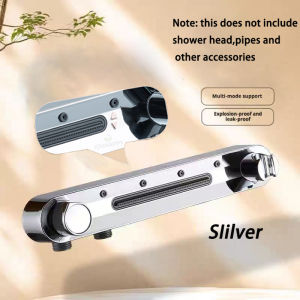 Wall Mounted Shower Head High Pressure No Punching Showerhead Adjustable 3 Modes Rainfall Shower Spray for Bathroom Accessories