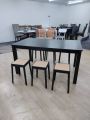 EWJ - 3600 9999/9984/9986 Dining set 1+4/1+6/1+8 with stool Meja Makan Murah Dining Table Meja Makan. 