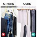 Wooden Hangers Skirt Pants Clothes Hangers with Clips 360° Swivel Hook Heavy Hangers Adjustable. 