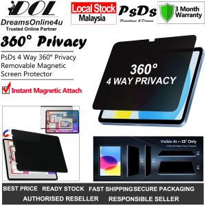 PsDs Apple iPad Air 4 5 10.9-inch 2020 2022 4 Way Magnetic Privacy Anti-Spy Removable Screen Protector