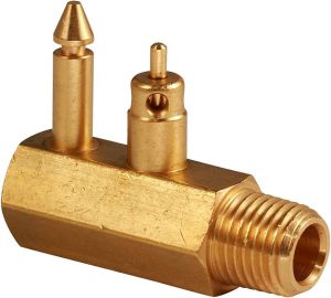 Attwood 8897-6 Brass Quick-Connect Tank Fitting 1/4-Inch NPT Male Thread for Yamaha