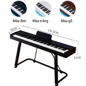 Đàn Piano Điện Tử 88 Phím Cao Cấp Hiện Đại Âm Thanh Siêu Trong Kèm Pedal - Đàn Organ Cho Người Lớn Trẻ Em Chân Đàn Chữ U