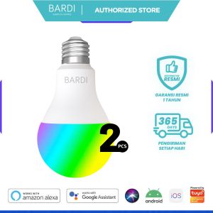 [2 PCS] BARDI Smart LED Light Bulb RGB+ WW 12W Wifi Wireless IoT Home
