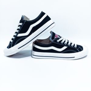 SEPATU VENTELA PUBLIC LOW HIGH BLACK NATURAL SNEAKERS PRIA