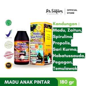 Suplemen Kecerdasan Anak  Madu Anak Pintar Plus untuk Perkembangan Otak dan Daya Tahan - 180 gram