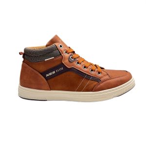 XES Elite Men EMCYYH03  Highneck Sneakers ( Brown / Navy )
