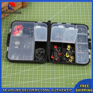 Vktech Fishing Accessories Kit Hooks Swivels Fishing Sinker Fishing Tackle Boxes