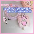 Cute Labubu Charger protective case For OPPO 33w/45w Charger Case TPU Charger Protector Cover for 18w 45w 67w 80w 100w oppo a60  A38 Charger Case [cchoice]. 