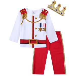 Boys Pilot Costumes Baby Firefighter Clothing Infant Cosplay Party Outfits Set Long Pants with Hat Halloween Costume2026