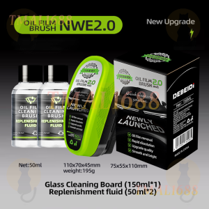 [✅SG Ready Stock] New 150ml Glass oil film cleaning brush/Car Glass Oil Film Cleaning Wipes/ Glass Stain Remover/Auto Glass bursh