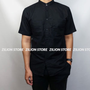 Koko Dewasa Baju Kemeja Kurta Pria Lengan Pendek Putih Polos Adem Premium