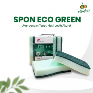 3M Scotch-Brite Sabut Spon Hijau Medium Duty Eco Green - 1 Pcs