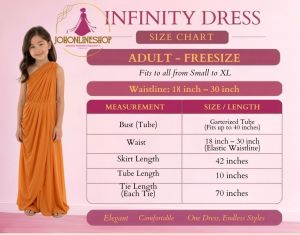 Orange Infinity Dress for Casual Events