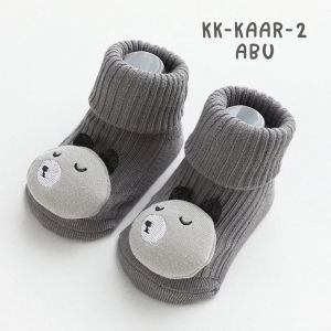 Kaos Kaki Bayi Lucu Panjang Anti Slip Bahan Elastis Aksen Boneka 3D Fashion Baby Socks KAAR