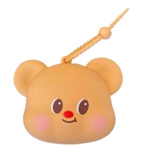 Cartoon Bear Keychain Silicone Storage Solution For Pocket Change Daily Bag