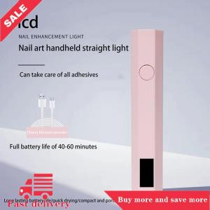 [COD] Mini cầm tay UV không dây Nail đèn Gel Nail UV đèn với LED hiển thị nhỏ xách tay liệu pháp ánh sáng đèn Nail