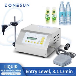 GFK-160 Water Softdrink Liquid Filling Machine Digital Control Water Perfume Milk Small Bottle Filler