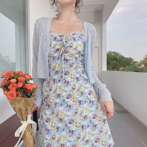 Áo Khoác Cardigan Len Tăm Loang Nhẹ 1 Cúc Cài