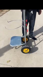 Handling and filling artifact Agricultural support bag bracket Wheel support frame Grain collection Corn Rice filling