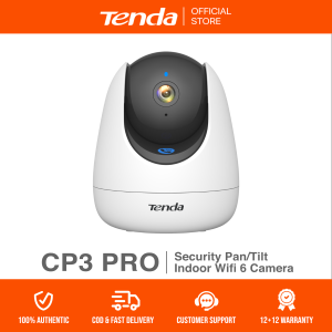Tenda CP3 Pro AI+Wifi 6 3MP Indoor Pan Tilt Wifi Camera for Home Security | Human/Pet/Crying Detection | One Touch Call