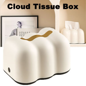 MLADEN Cloud Tissue Box Holder Toilet Tissue Holder Kotak Tisu Rumah Office Desktop Paper Box Creative Wall-mounted Paper Box