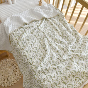 100% Pure Cotton Gazue Baby Blanket Soft 3D Doudou Velvet Newborn Comfortable Quilt Kids Bath Towel