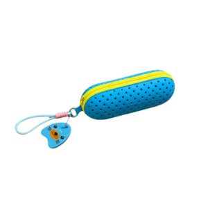 NHIH Soft Case Swimming Case EVA Material Breathable Design Eyeglasses Organizer Lightweight Drainage Hole Swim Protective Box Outdoor Swimming