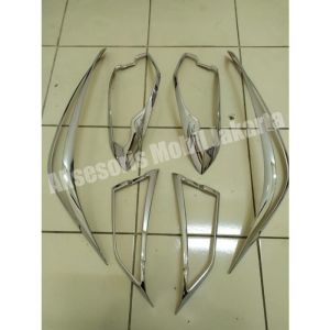 PAKET GARNISH LIST LAMPU CHROME DEPAN BELAKANG CITY HATCHBACK