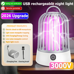 【Killed 1000 in one night】mosquito lamp mosquito killer lamp portable outdoor mosquito electric electric insect killers trap mosquito repellent electric