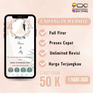 UNDANGAN PERNIKAHAN DIGITAL WEBSITE CANTIK ELEGAN DAN UNIK