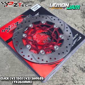 PZTECH FLOATING FRONT BIG DISC 260MM CLICK 150 - ( 5 HOLES only )