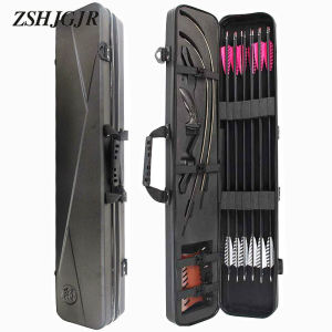 【In Stock】 Takedown Recurve Bow Case Hard Shoulder Storage Arrows Quiver