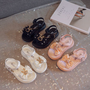 Dép Sandal Cho Bé Gái 1-6 Tuổi Siêu Nhẹ Dép Quai Hậu Dép Công Chúa Dép Bé Gái Đế Độn Tăng Chiều Cao Hoạ Tiết Tai Thỏ [ sz 21-31]