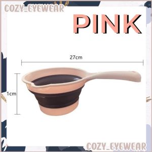 Portable Folding Water Spoon Large Handle Ladle Collapsible Multipurpose Silicone Scoop Kitchen Space Saving Bathroom