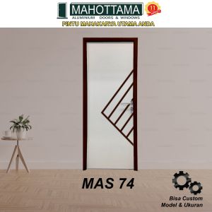 Pintu Aluminium Rumah Utama Kamar Tidur / Mandi 80 x 200 Bisa Custom Ukuran Almunium Doors MAS74 - MAHOTTAMA